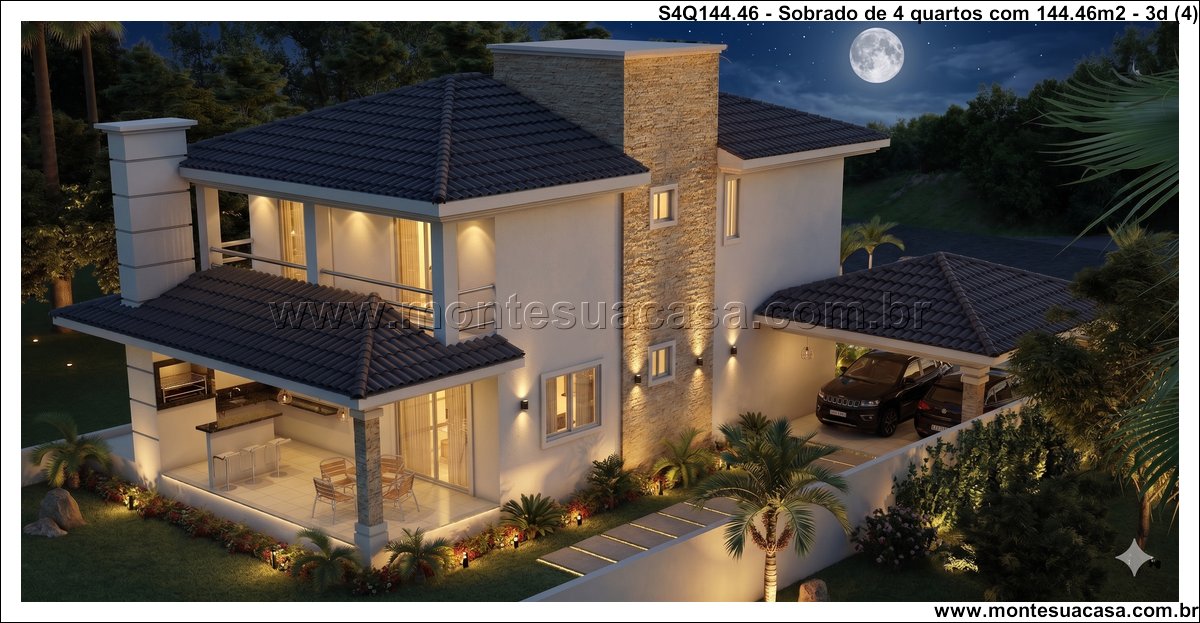 144.46m2-sobrado-4-quartos-com-fachada-contemporanea-e-espacos-integrados - Imagem 5