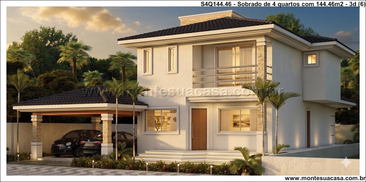 144.46m2-sobrado-4-quartos-com-fachada-contemporanea-e-espacos-integrados - Imagem 7