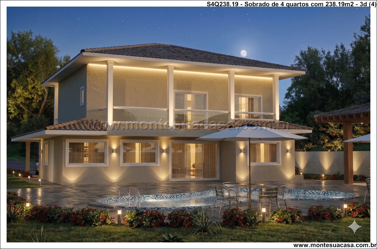 238.19m2-sobrado-moderno-com-4-quartos-piscina-churrasqueira-e-garagem-coberta-para-2-carros - Imagem 5