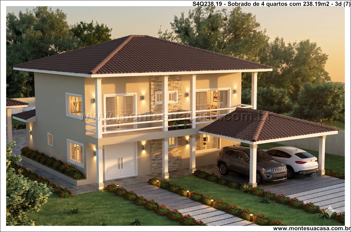 238.19m2-sobrado-moderno-com-4-quartos-piscina-churrasqueira-e-garagem-coberta-para-2-carros - Imagem 8