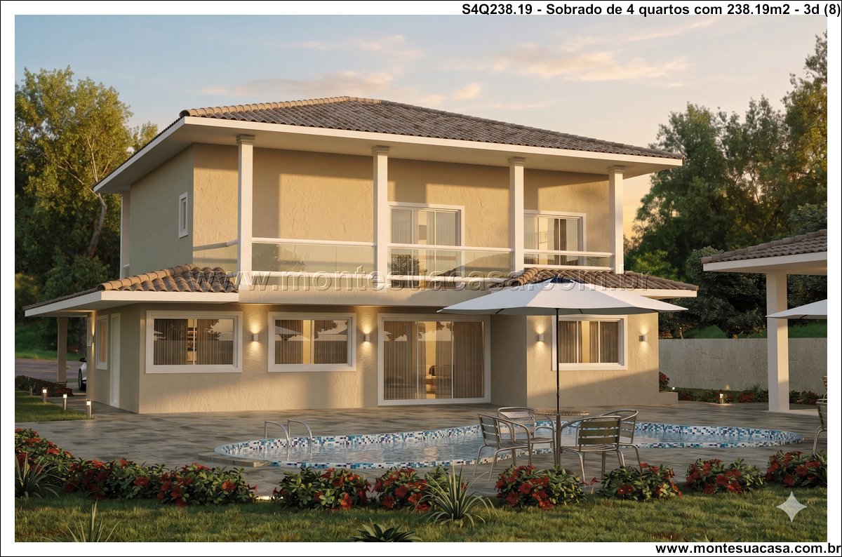 238.19m2-sobrado-moderno-com-4-quartos-piscina-churrasqueira-e-garagem-coberta-para-2-carros - Imagem 9