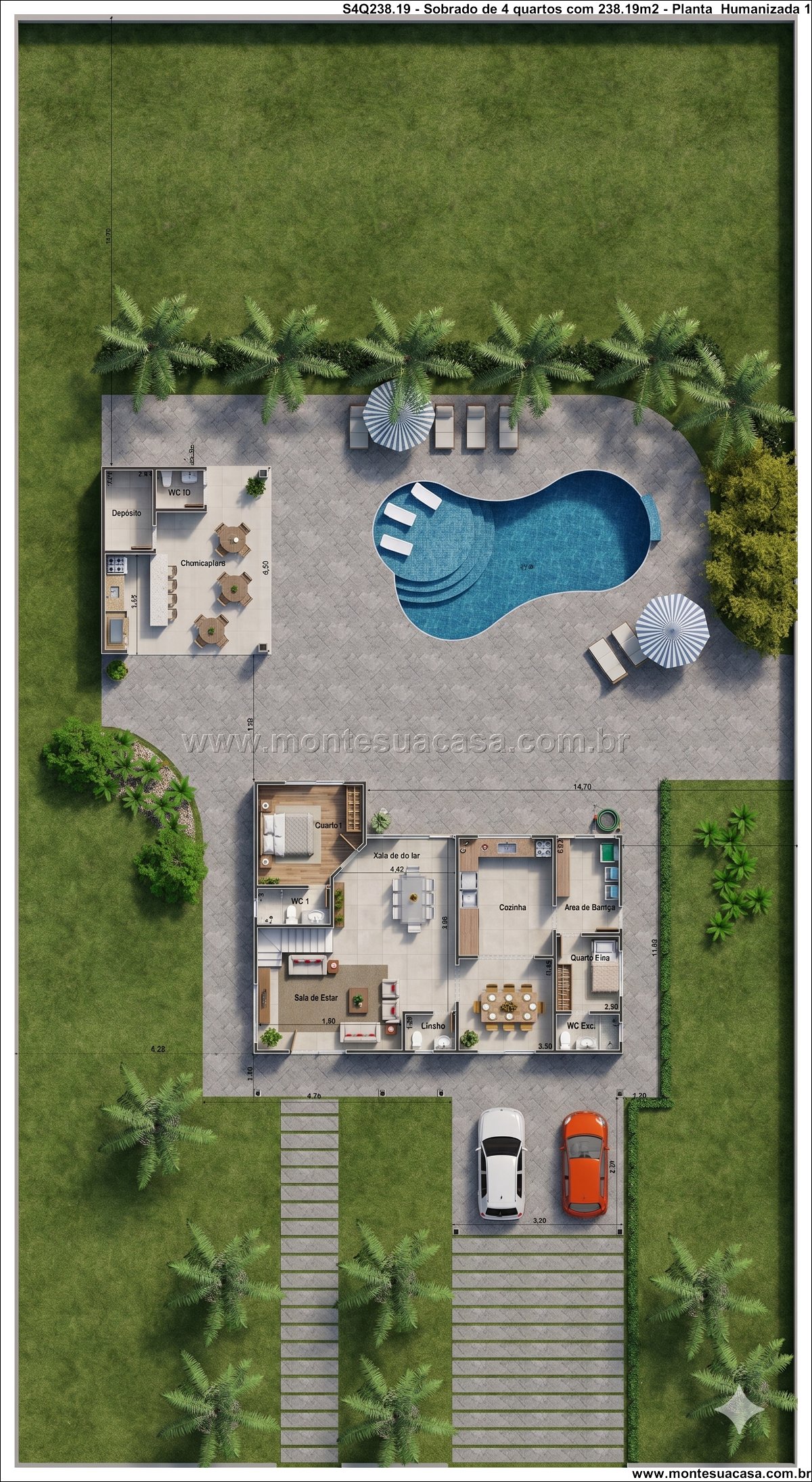238.19m2-sobrado-moderno-com-4-quartos-piscina-churrasqueira-e-garagem-coberta-para-2-carros - Imagem 11