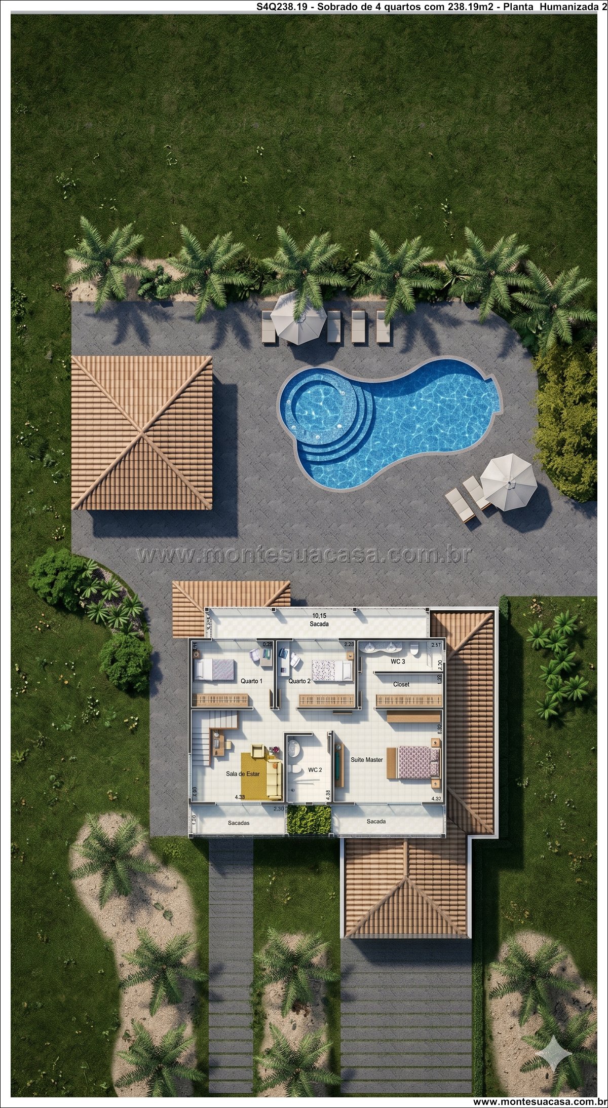238.19m2-sobrado-moderno-com-4-quartos-piscina-churrasqueira-e-garagem-coberta-para-2-carros - Imagem 12