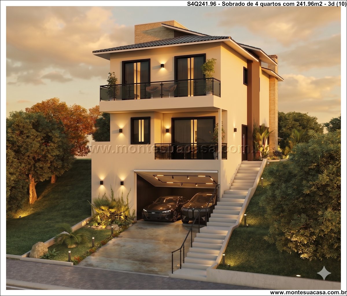 241.96m2-sobrado-para-terreno-em-aclive-com-4-quartos - Imagem 11