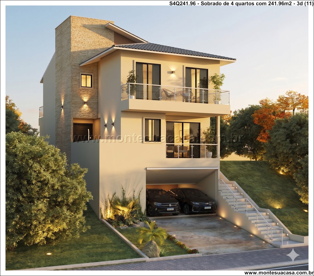 241.96m2-sobrado-para-terreno-em-aclive-com-4-quartos - Imagem 12