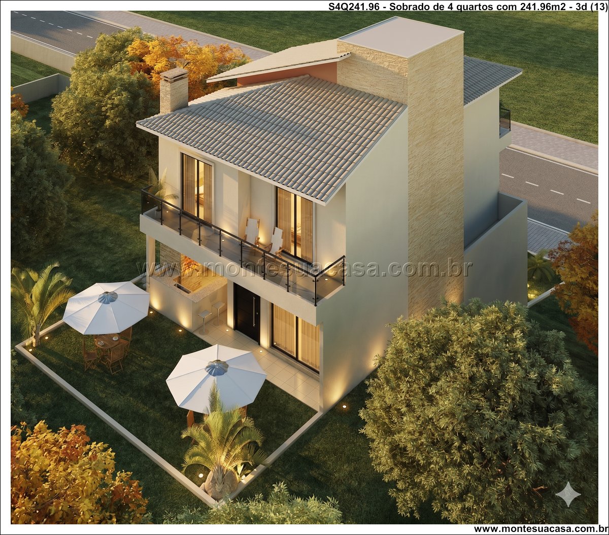 241.96m2-sobrado-para-terreno-em-aclive-com-4-quartos - Imagem 14