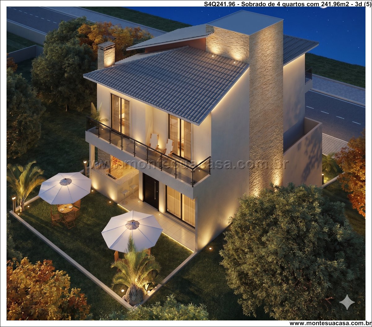 241.96m2-sobrado-para-terreno-em-aclive-com-4-quartos - Imagem 6