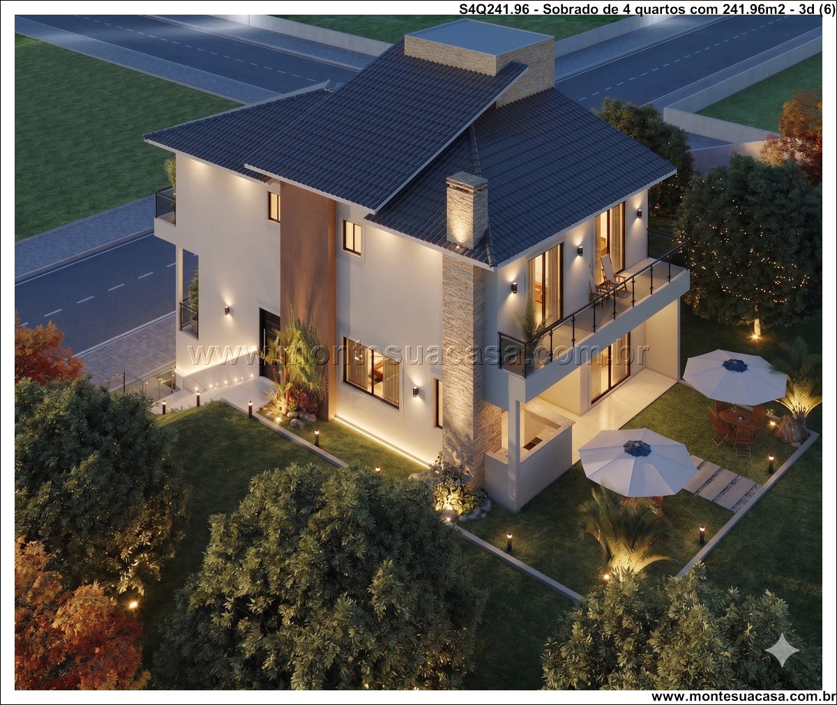 241.96m2-sobrado-para-terreno-em-aclive-com-4-quartos - Imagem 7
