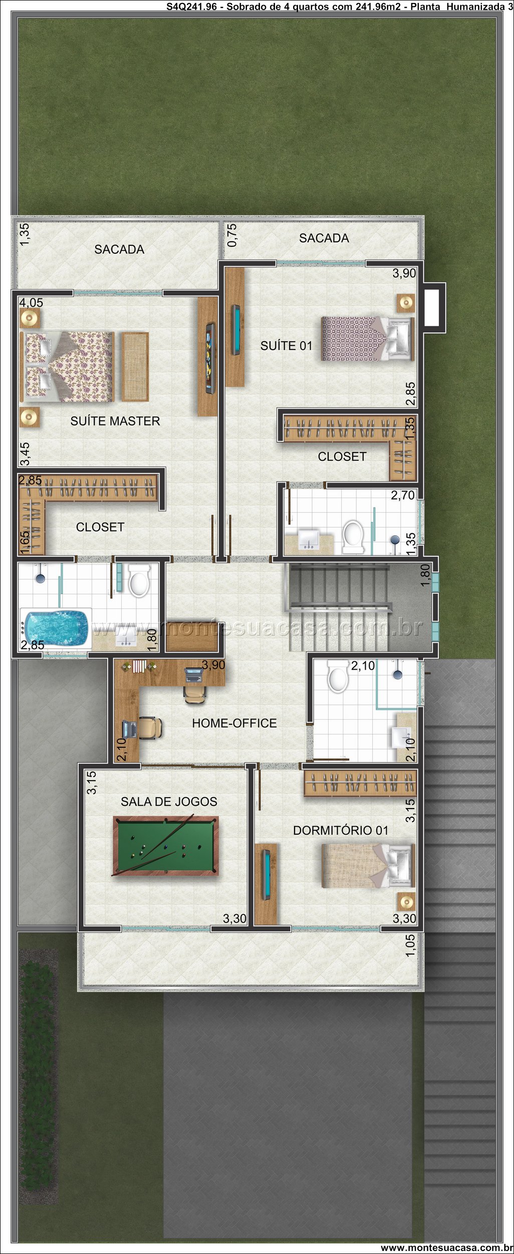 241.96m2-sobrado-para-terreno-em-aclive-com-4-quartos - Imagem 18