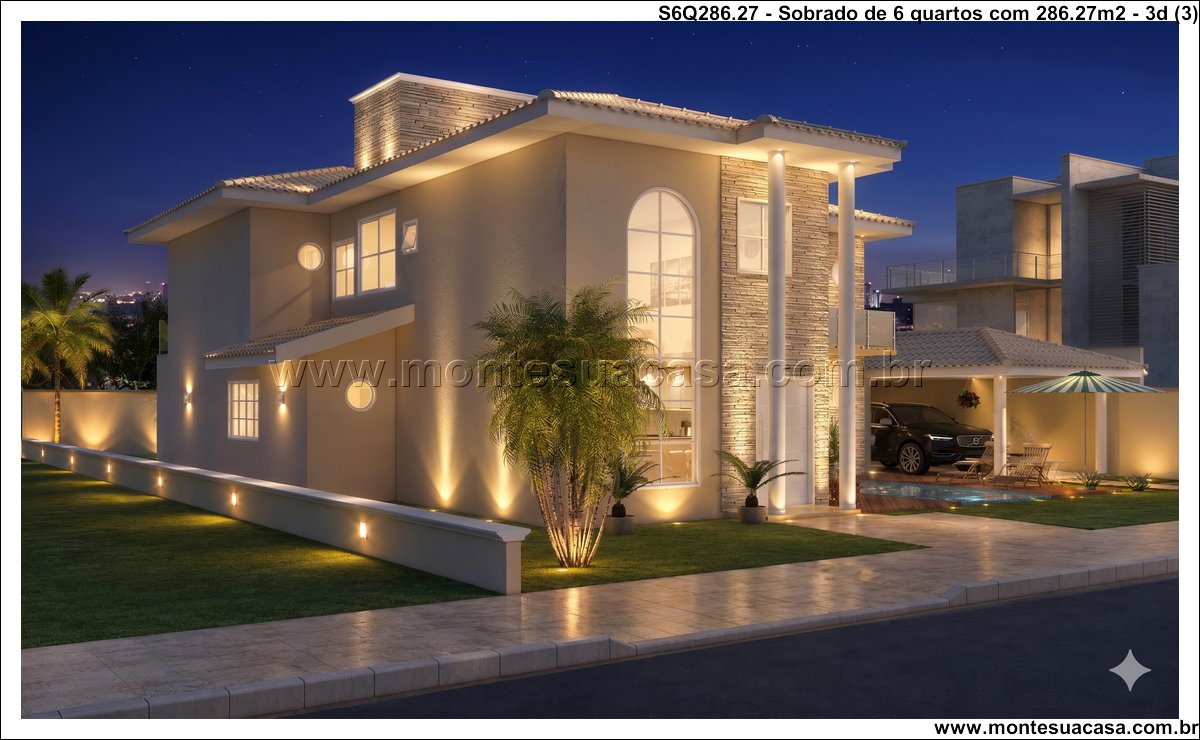286.27m2-sobrado-de-6-quartos-com-6-suites-e-area-de-lazer - Imagem 4
