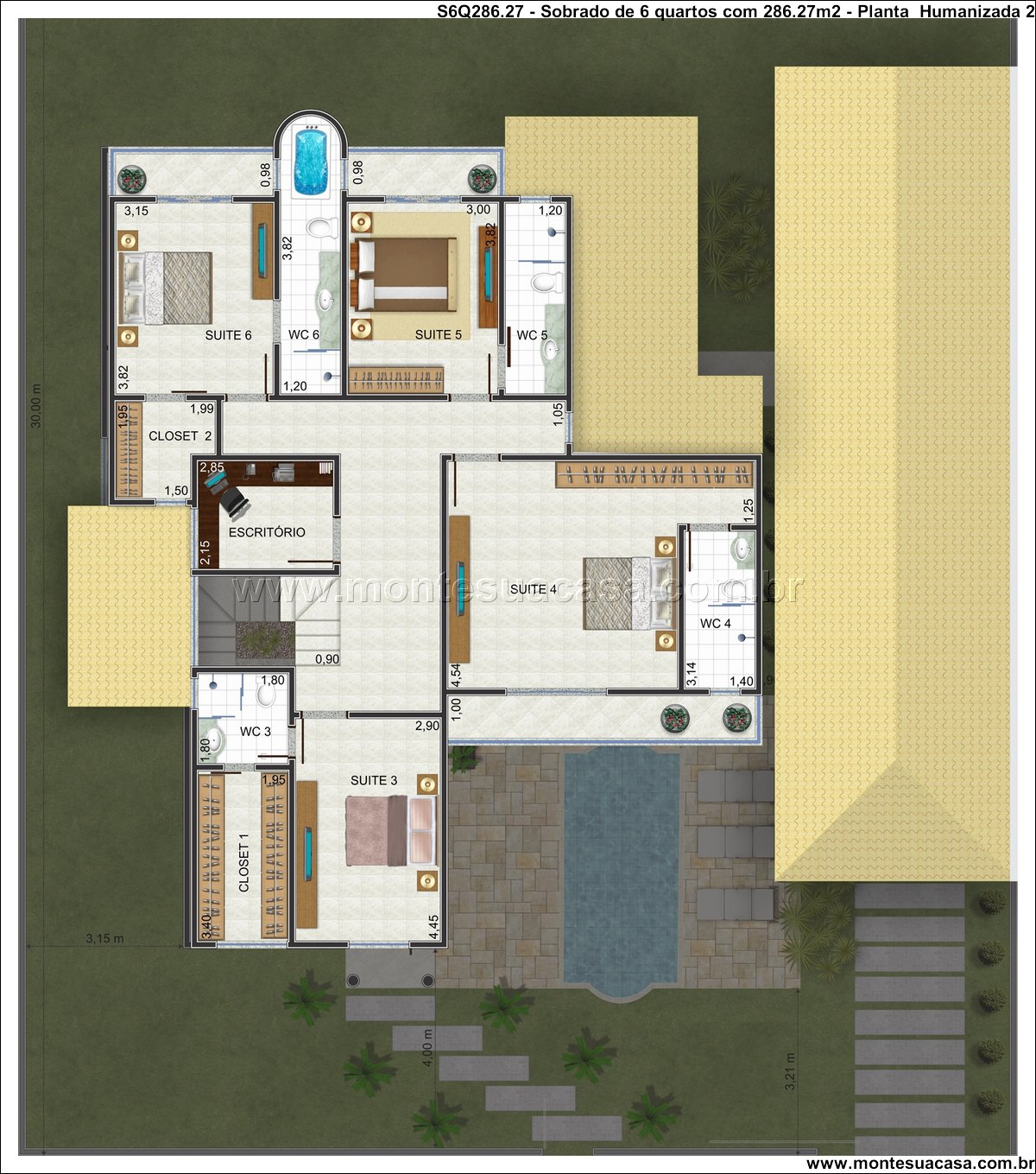 286.27m2-sobrado-de-6-quartos-com-6-suites-e-area-de-lazer - Imagem 11