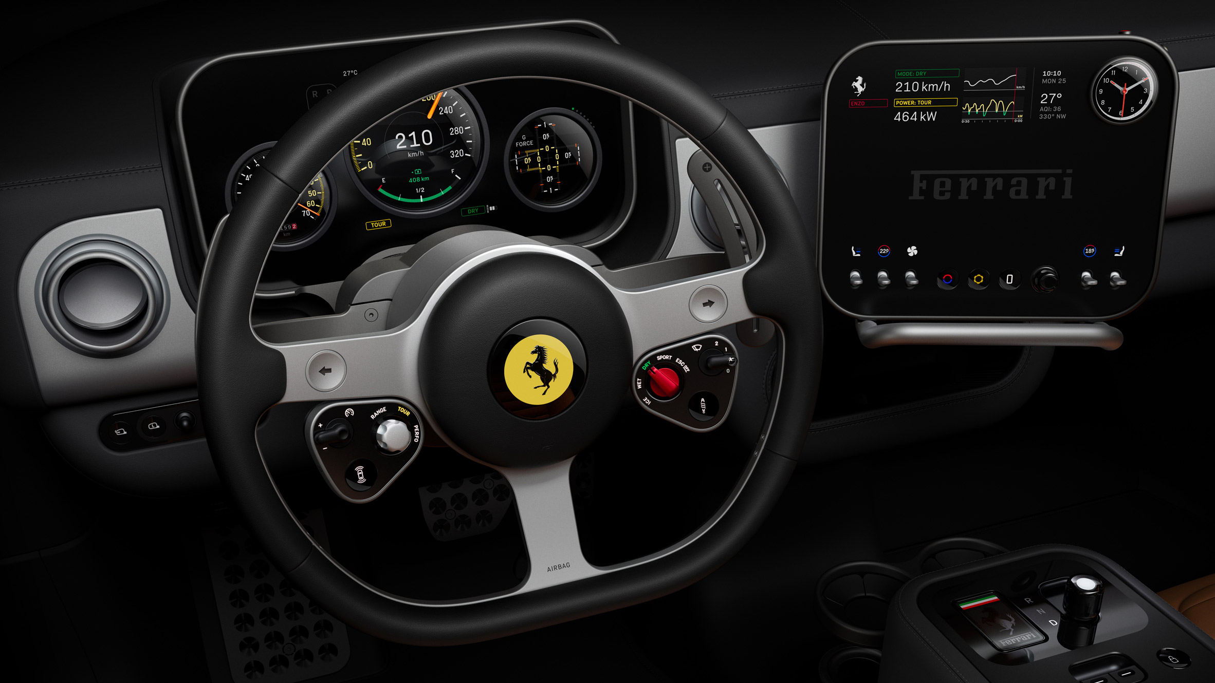 Jony Ive evita telas sensíveis ao toque no interior da Ferrari Luce EV