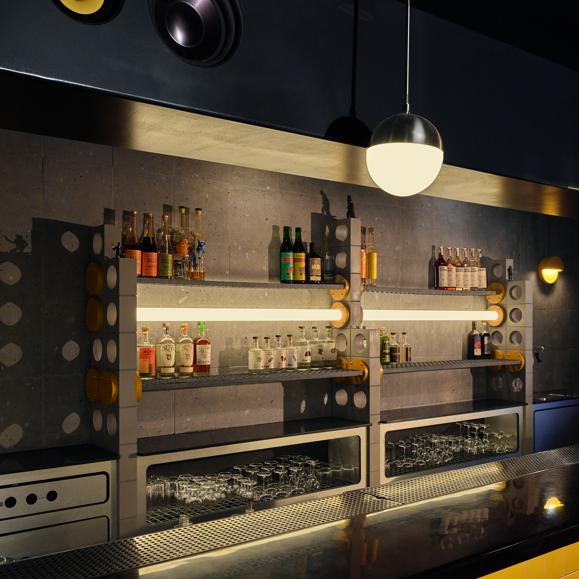 House Under Magic mistura material para bar Oddball em Nova York