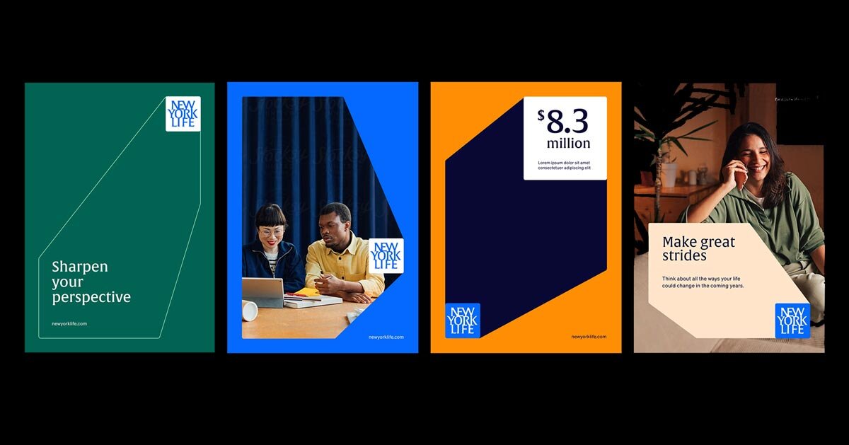 A reformulação visual da marca reformula os 175 anos da identidade da companhia de seguros de vida de Nova York