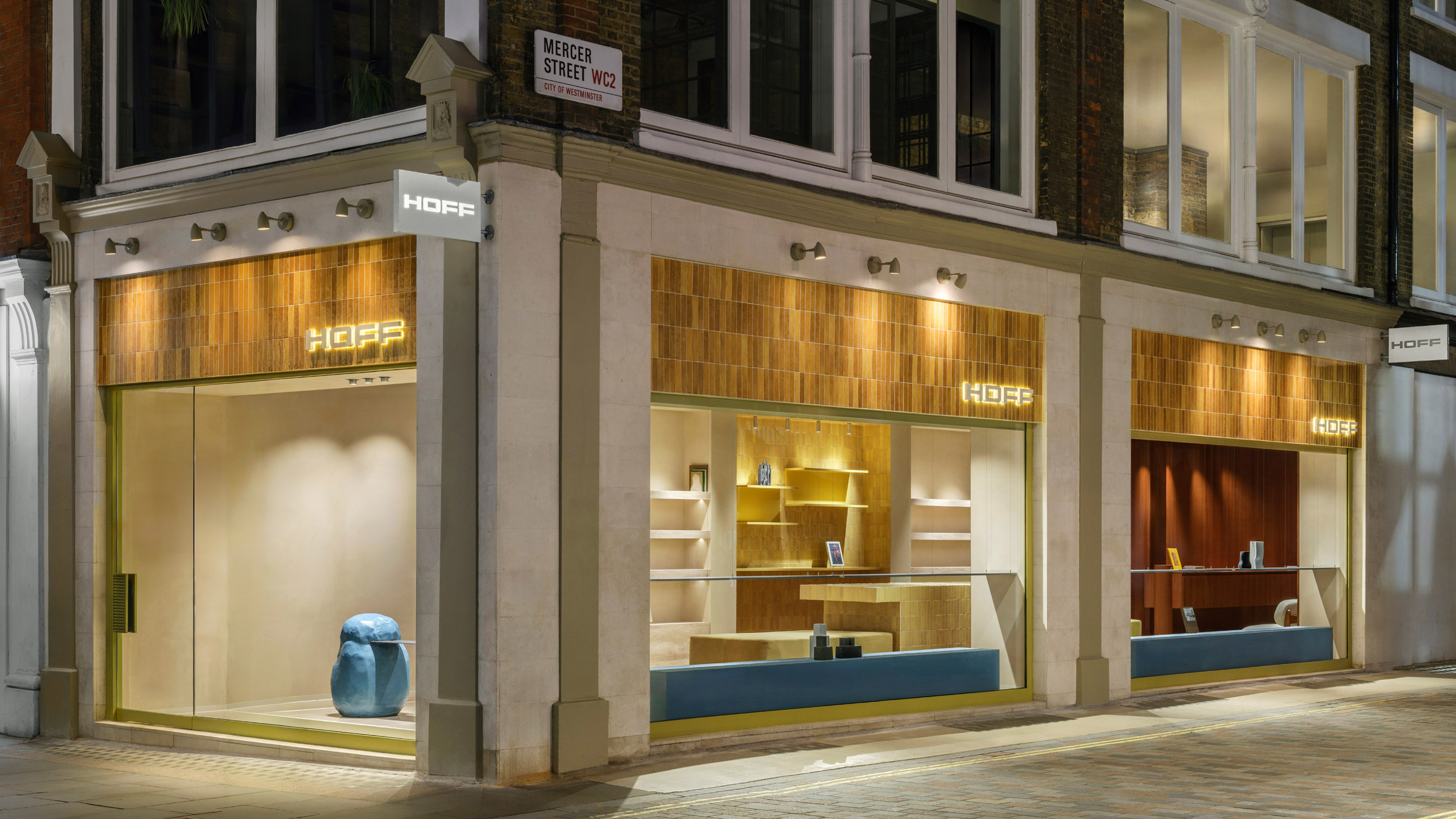 El Departamento projeta loja Covent Garden Hoff com azulejos brilhantes