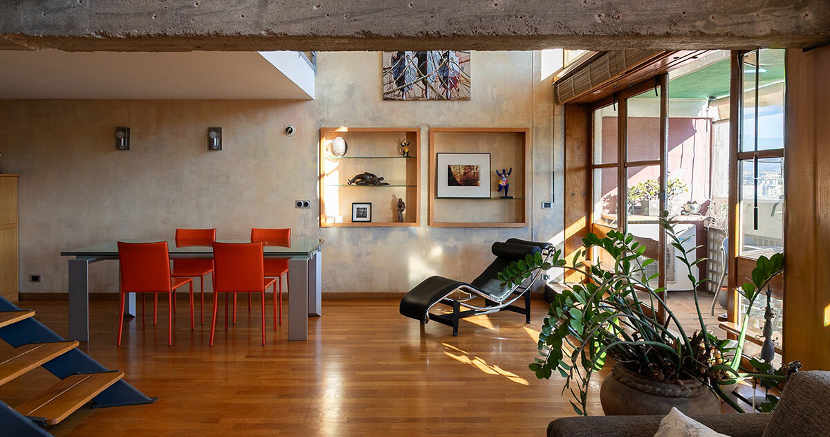 explore um raro apartamento ‘tipo E’ na cité radieuse de le corbusier