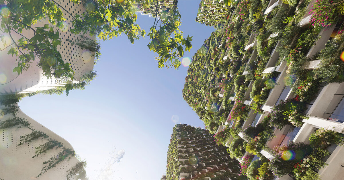 nivan sky gardens por simbiose de estúdio formam floresta vertical urbana
