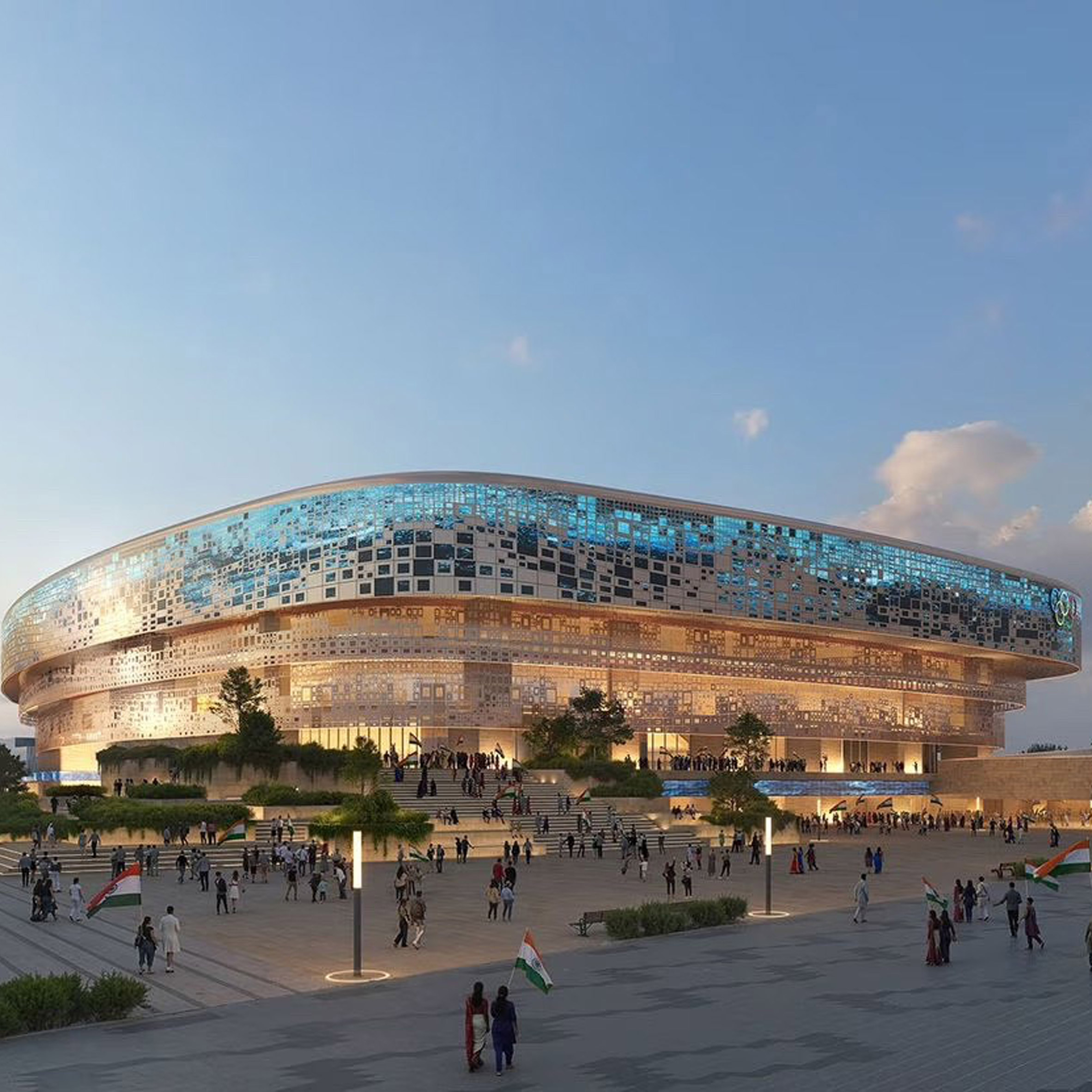 Distrito esportivo será construído em torno do maior estádio do mundo na Índia