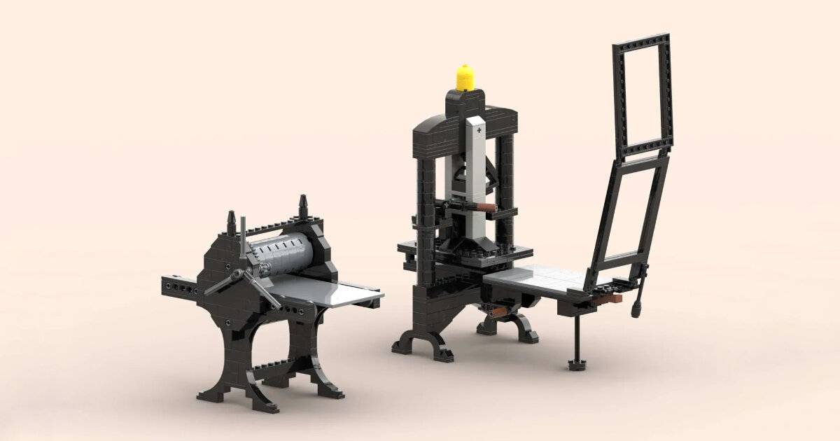 As impressoras LEGO em funcionamento mostram como produzir imagens