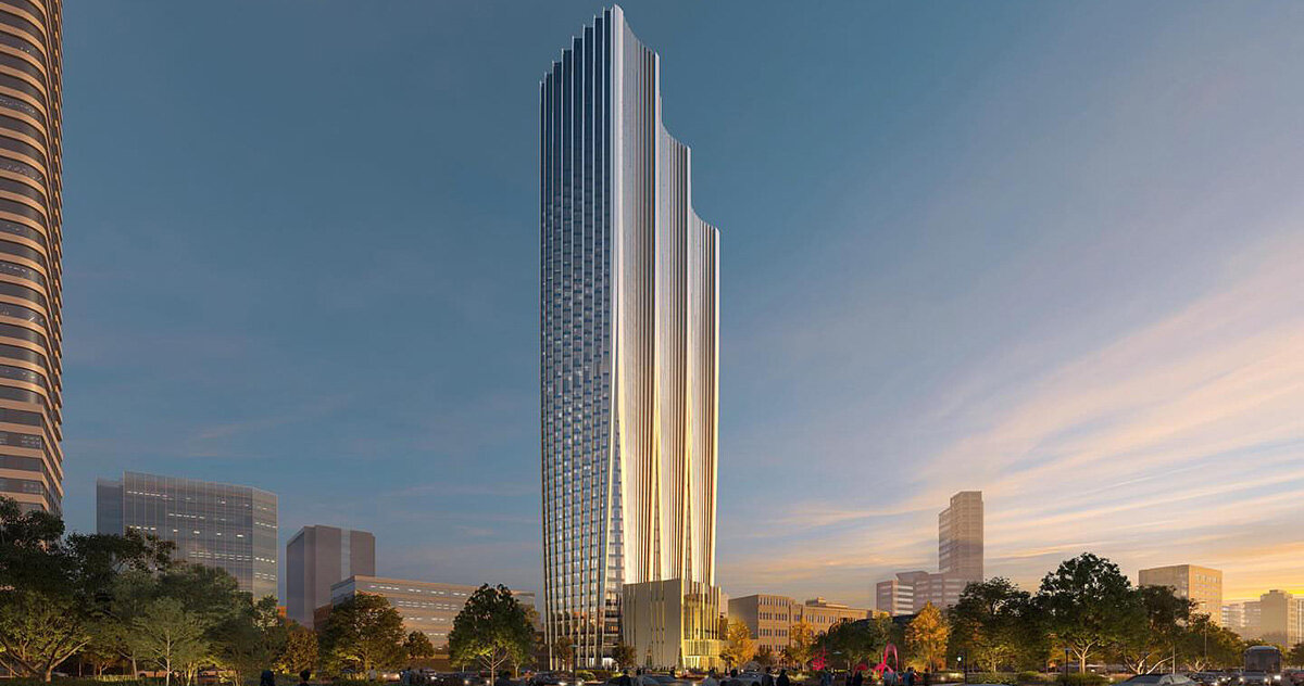 Zaha Hadid Architects revela arranha-céu que se erguerá sobre a histórica agência dos correios em Taipei