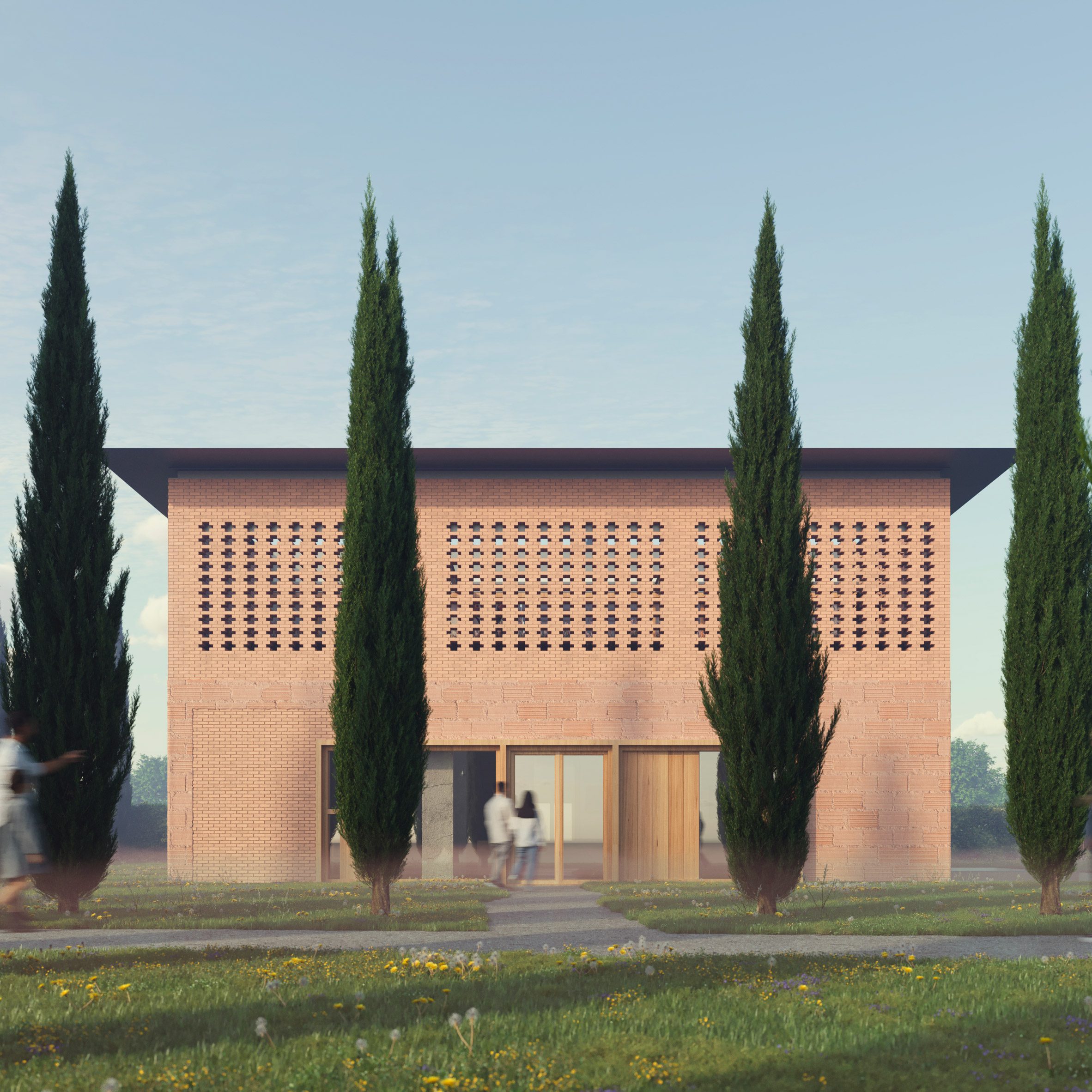 AMDL Circle projeta centro de visitantes para a tumba Brion de Carlo Scarpa