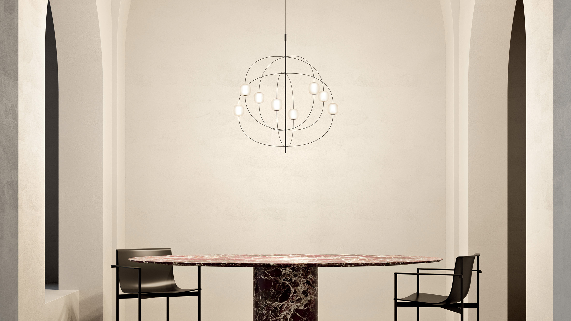 Iluminação Axia de Martinelli Venezia para Lodes