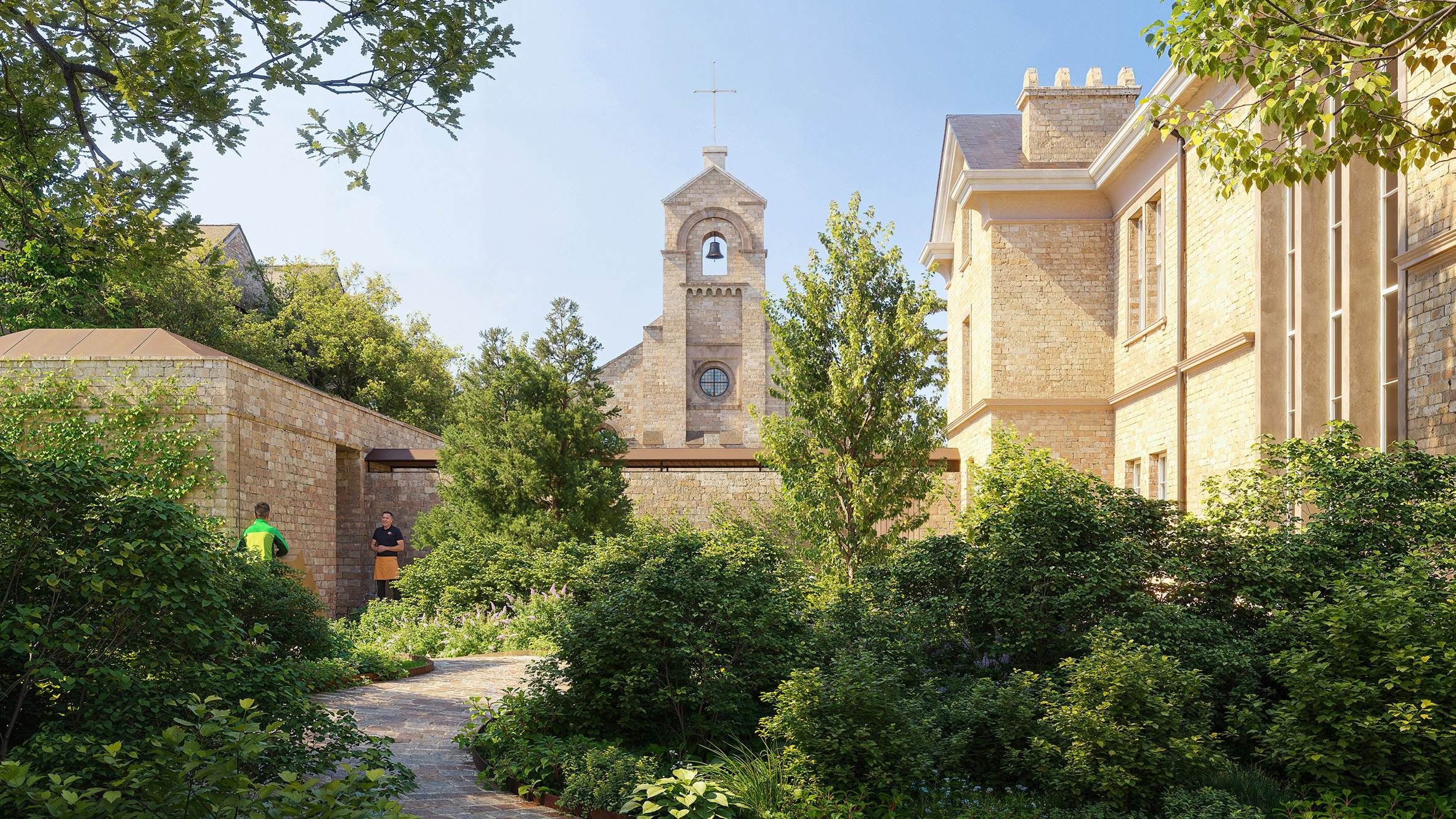 Foster + Partners projeta restaurante The Chapel & Lodge para o EIT