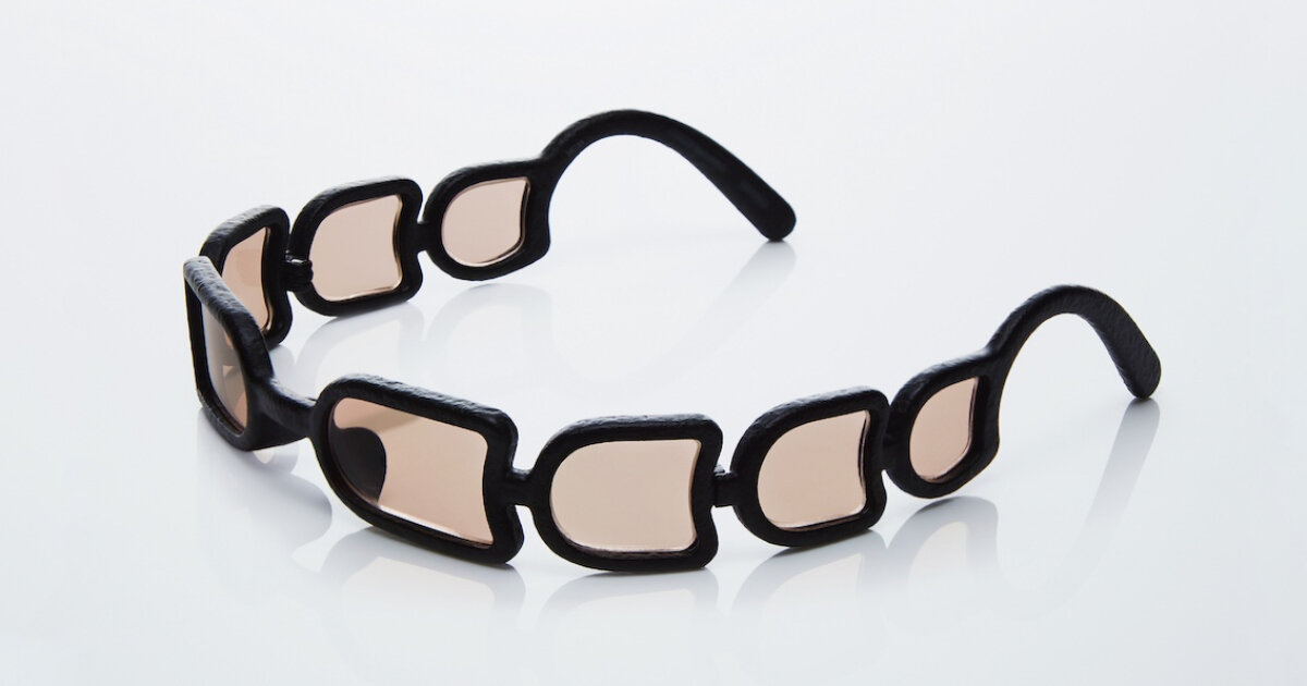 issey miyake fabrica óculos de sol UROKO com oito lentes