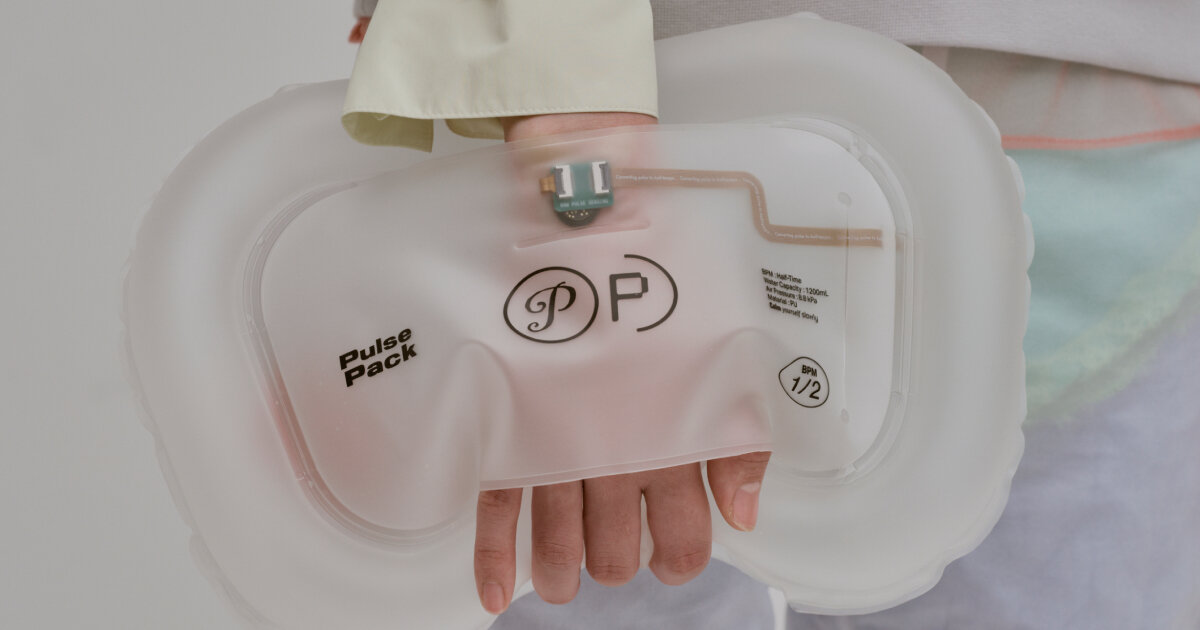 bolsa vestível ‘pulse pack’ converte batimentos cardíacos em pulsos lentos
