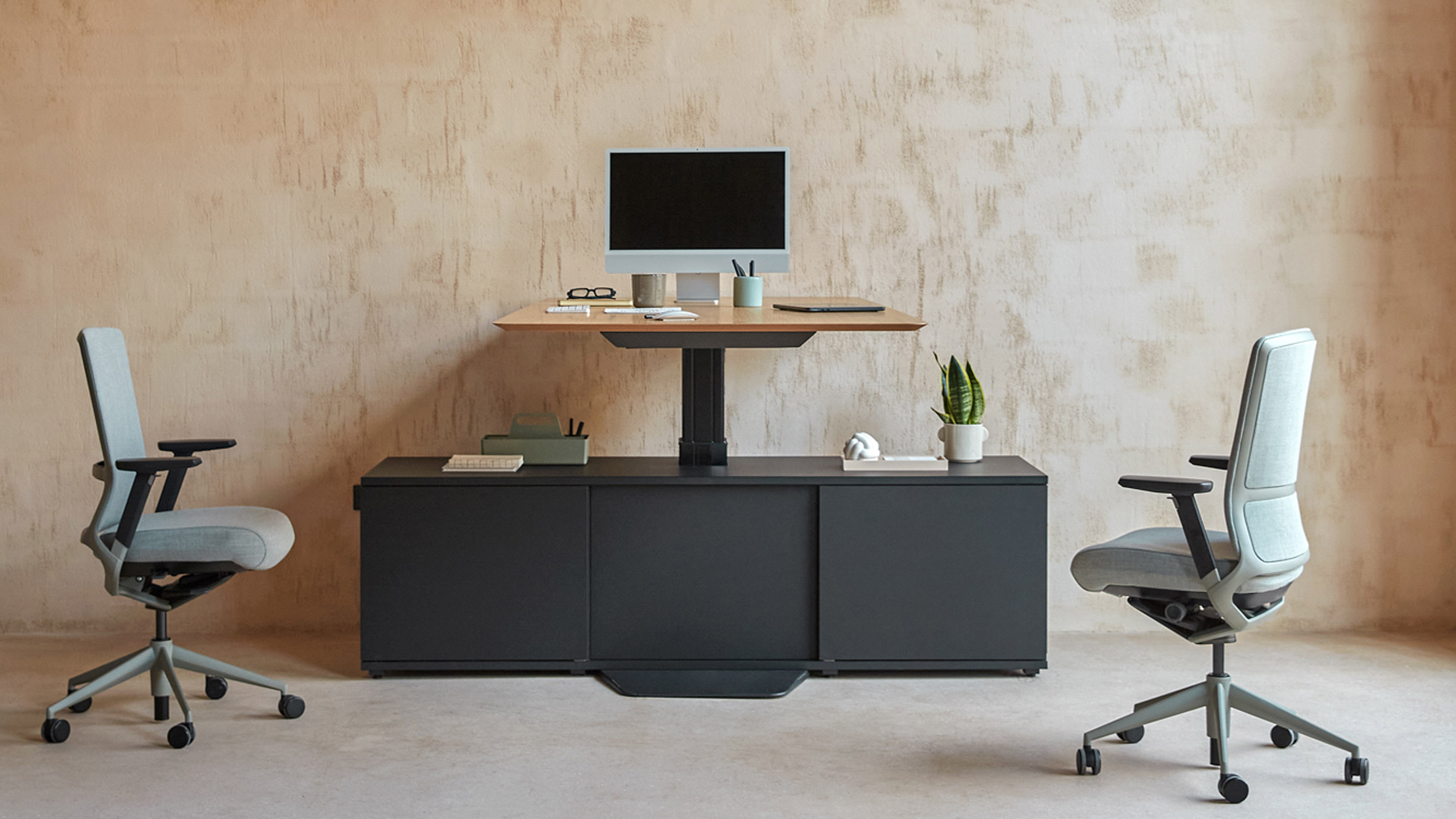 Mesas de trabalho sit-stand Menssula da Actiu