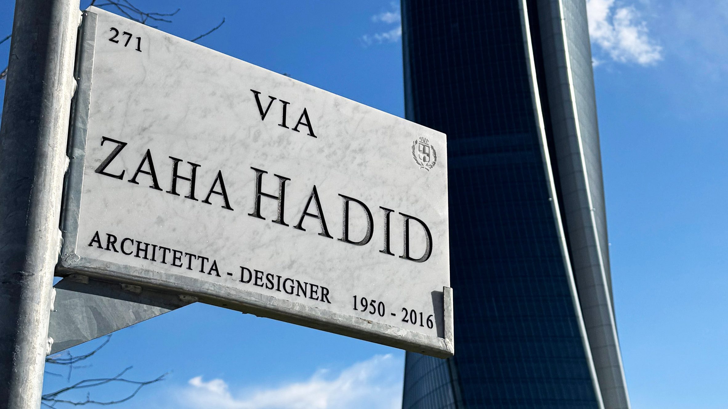 Milão dá nome a rua em homenagem a Zaha Hadid