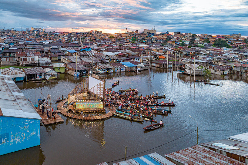 O cinema do espacio común reúne uma cidade na Amazônia peruana