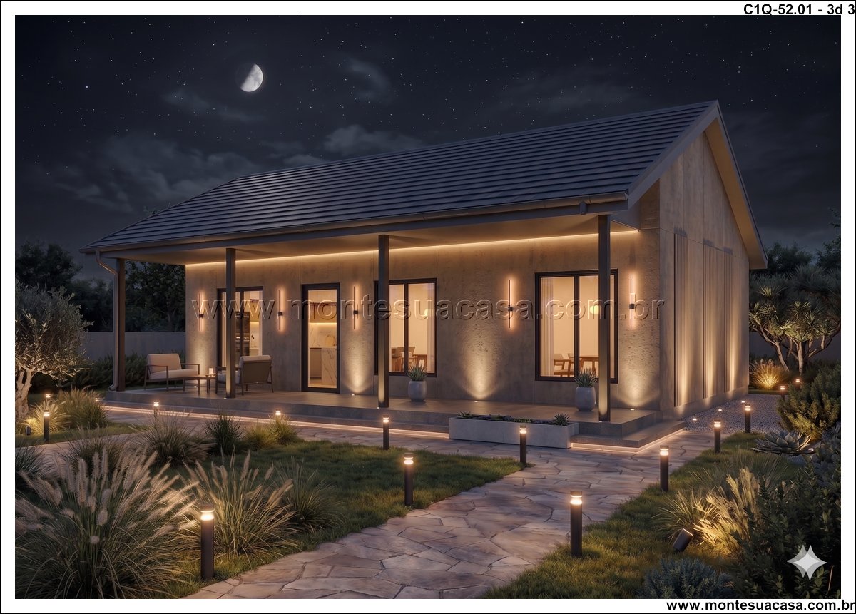52.01m2-casa-terrea-1-quarto-com-varanda - Imagem 4