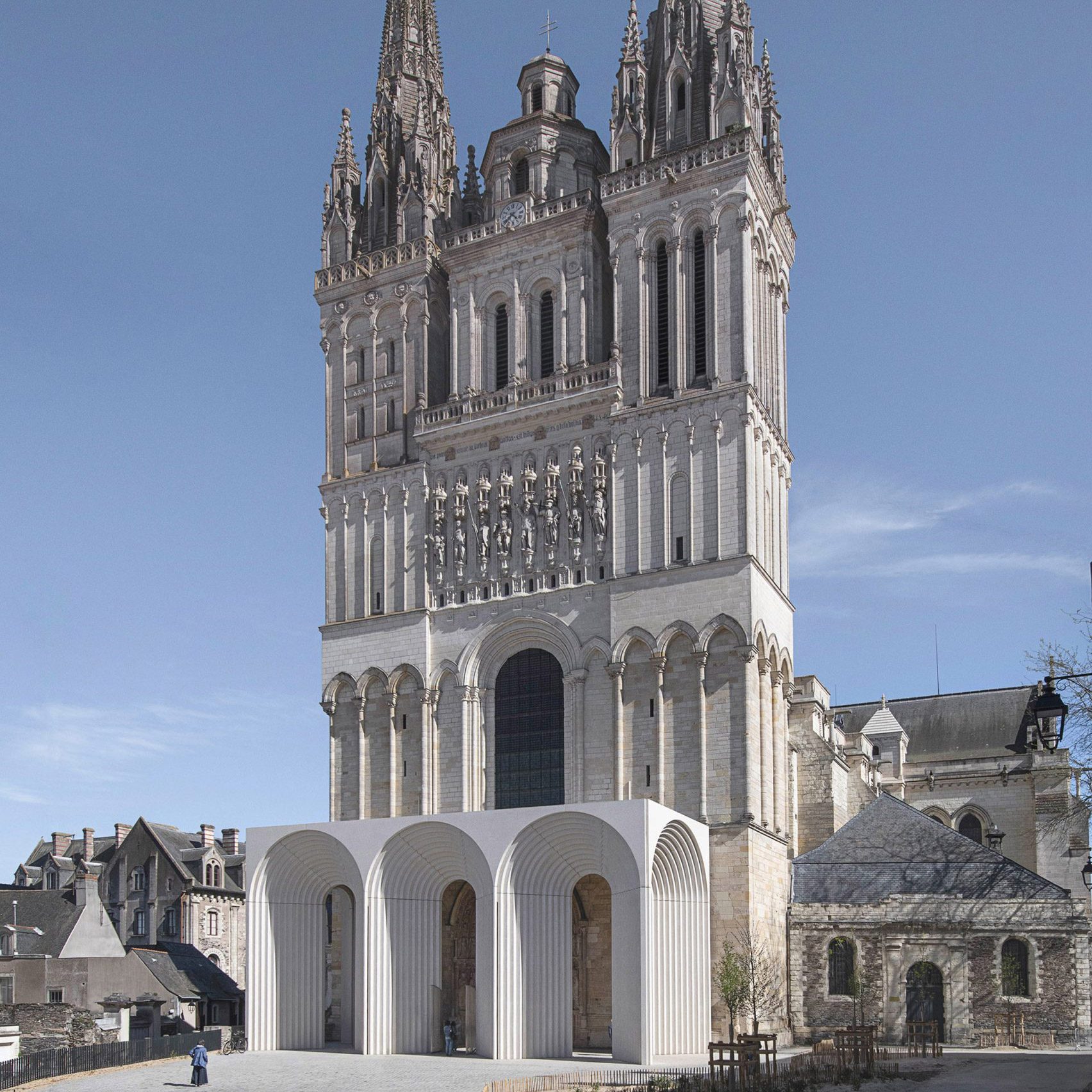 Esta semana Kengo Kuma adicionou uma entrada à Catedral de Angers