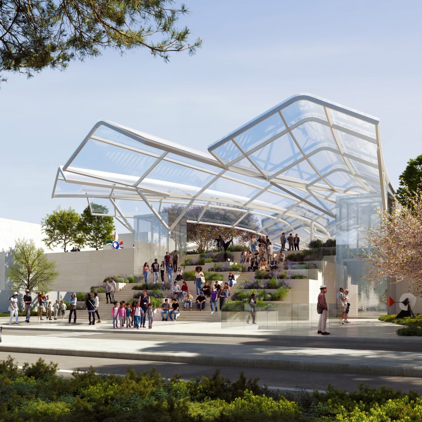 Gehry Partners, WHY Architecture e Olin renovarão a estação de bonde Getty Center em Los Angeles