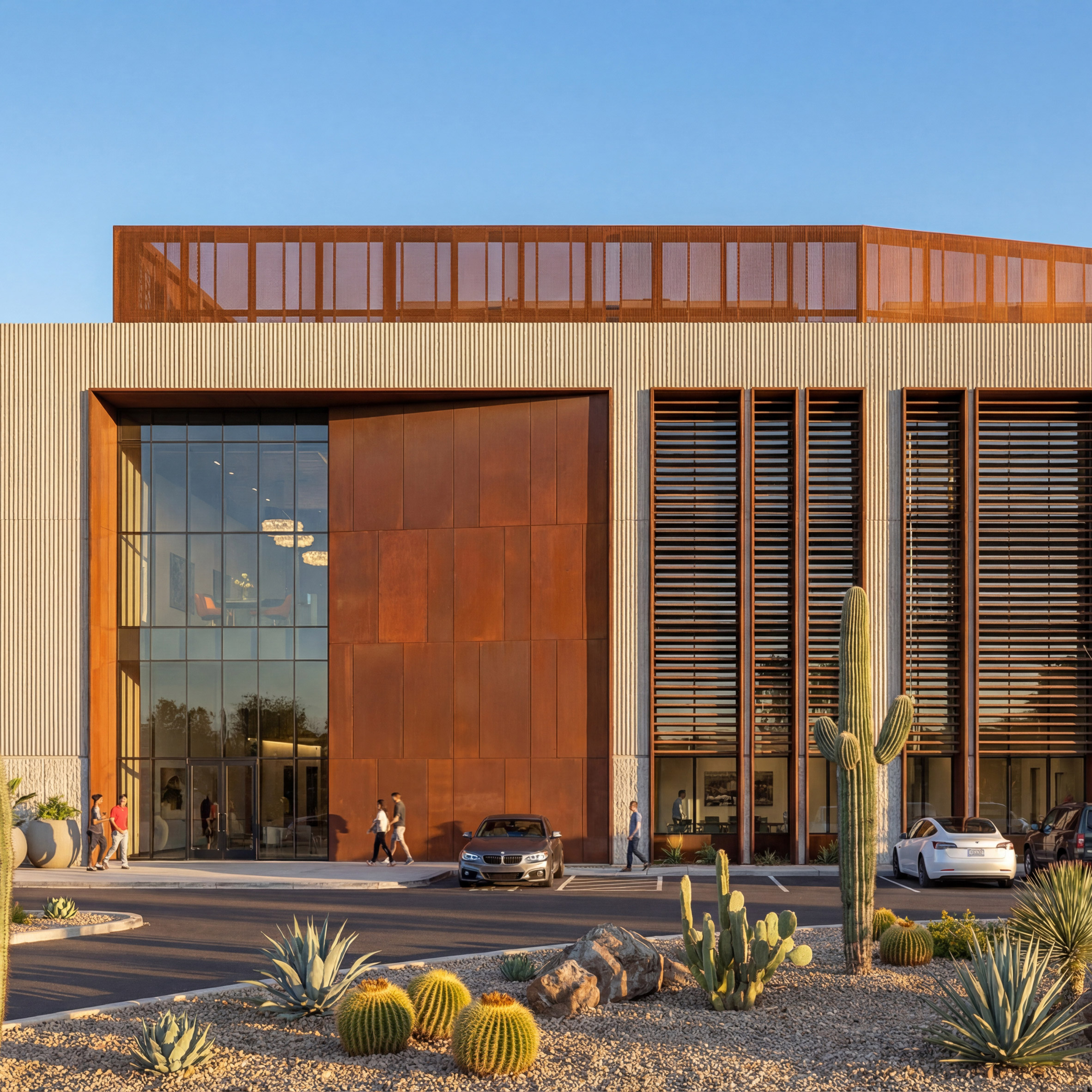 Gensler projeta data center em aço Corten para Phoenix