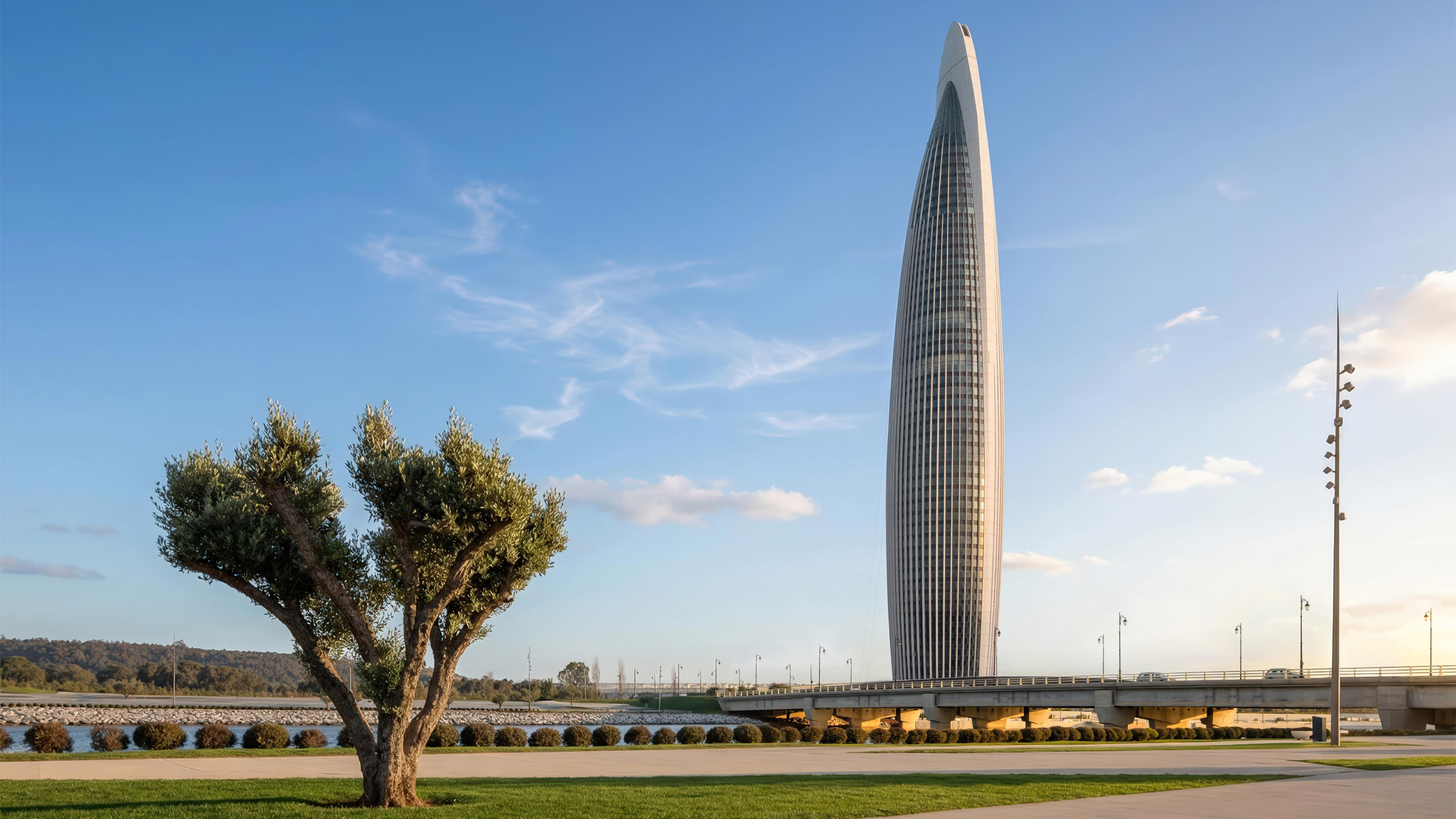 Arranha-céu semelhante a um foguete se torna o edifício mais alto do Marrocos