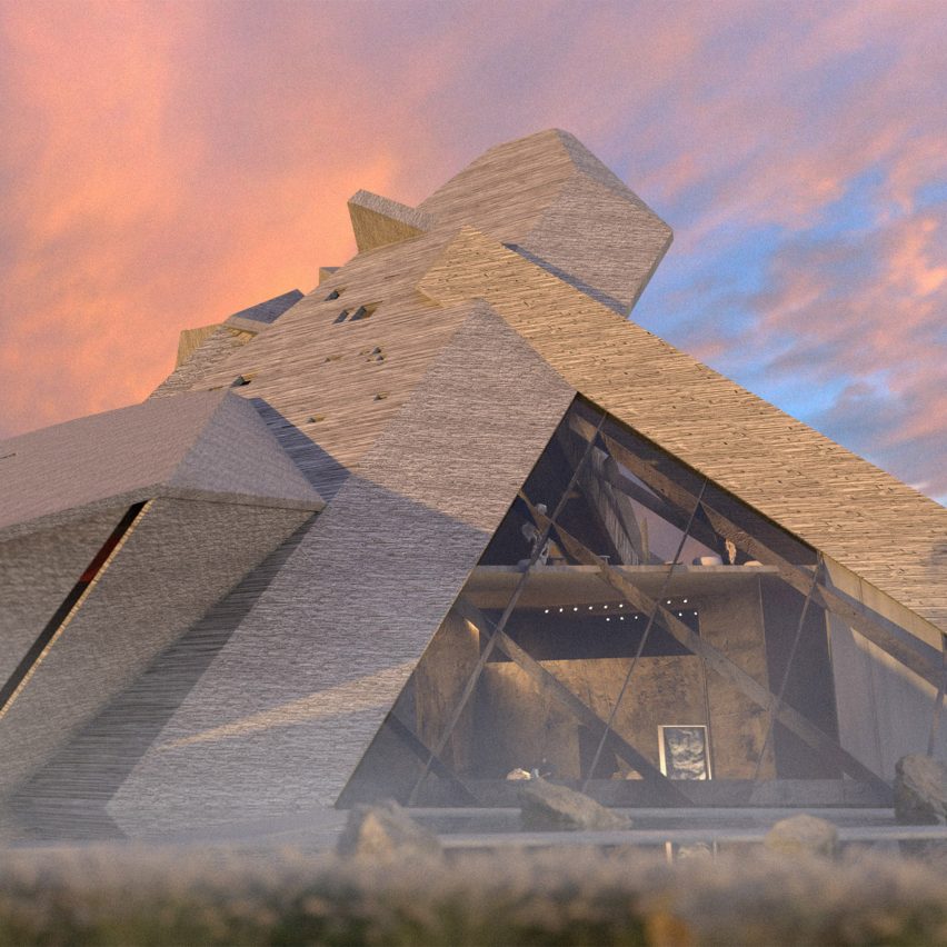 Museum with shard-like facade among projects from the Manchester School of Architecture