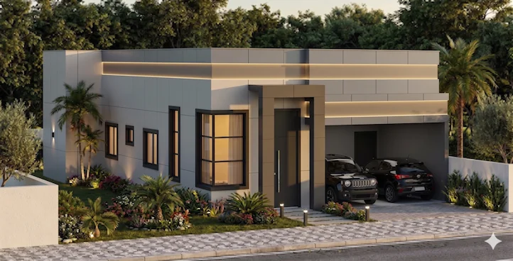 Casa térrea de 113,14 m² com 3 quartos, piscina e churrasqueira